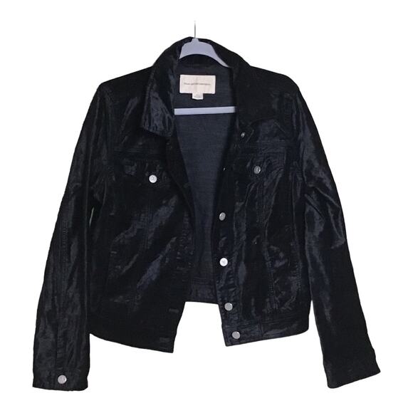 Anthropologie Pilcro and the letterpress velvet Jean  jacket size Large EUC - Picture 3 of 11
